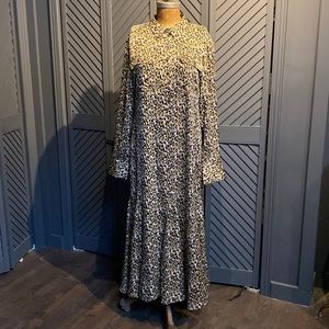 EUC Equipment maxi shirt dress